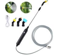 CLIUNT Spruzzatore Elettrico, Nebulizzatore Elettrico,Irroratore A Batteria, con Asta Telescopica da 21.6 inch, 3 Beccuccio Regolabile e 5M Tubo, per Piante, per Giardino, Cantina, Prato21.6 inch