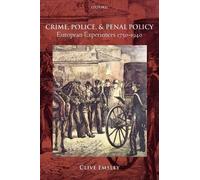 Clive Emsley Crime, Police, and Penal Policy (Tascabile)