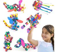 Clixo Super Rainbow - Confezione da 60 pezzi - Un giocattolo da costruzione magnetico versatile e adatto ai viaggi, gioco creativo con stelo, ottimo regalo per bambini curiosi dai 4 agli 8 anni