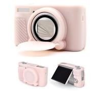 CLKE Con Canon Powershot sx740 hs Custodia in silicone per Canon sx740 sx740 hs, custodia morbida per fotocamera Canon PowerShot SX740/SX730 HS, antigraffio, slim fit, leggera, gelatina rosa