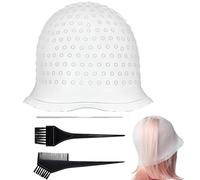 CLKE Cuffia per evidenziare i capelli con ganci, set professionale per evidenziare i capelli con ago, tappi e spazzole, strumenti per tintura e evidenziazione dei capelli, per donne e uomini,