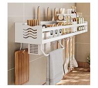 CLLBANT Scolapiatti, Mensola a Muro per Cucina, Stendino per Piatti sopra Il lavandino, Scaffale Multifunzionale da appoggio, con Kit di Fissaggio (Colore: Bianco, Dimensioni: 70X14X9.8Cm)