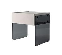 CLLBANT Tavolino, Comodino Comodino in Vetro Semplice Camera da Letto Creativa Comodino Piccolo con cassetto Singolo Armadietto in Legno Tavolino per mobili (Colore : C) (B)