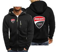 CLMETHE Felpe con cappuccio da uomo con zip intera per Duca-TI Pullover con cappuccio Felpa con cappuccio Cappotti sportivi da esterno Giacche a maniche lunghe Abbigliamento da lavoro,B-L