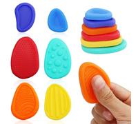 Clnyrwcb Giocattoli sensoriali Fidget, Confezione da 6 Pezzi di Pietre sensoriali per Bambini con autismo, Giocattoli sensoriali per l'ansia per Bambini e Adulti