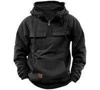 CLOAKA Pulovvere Pullover Sweatshirt Uomo Tactical Hoodie Cappuccio Zip Cappuccio 1/4 Zip Up Allenamento Moda Esterno
