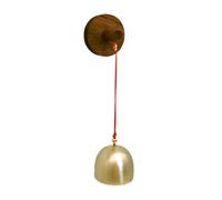 Cloche De Commerçant - Cuivre 3.9cm | Cloche D'ouverture De Porte avec Carillon De Vent De Sonnette En Bois | Clocħe De Commerçant Pour Pendaison De Crémaillère Vintage