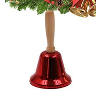 Cloche de décorative 12x6.3 cm en métal et bois avec son clair idéale pour décorations festives cheminée table magasin maison ambiance rustique accessoire