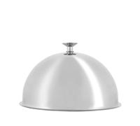 Cloche Inox Semisferica Cm 22 H Cm 12 Grigio Pinti Inox