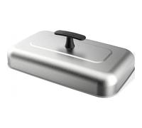 Weber Cupola di Fusione - Copertura per Barbecue - Planchas (34 x 26 cm), Ideale per sciogliere Formaggi per Hamburger, Cottura a Vapore, per Una distribuzione Uniforme del Calore - Argento (3400426)