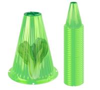 Cloches da giardino, cloches per piante | Coperture a campana trasparenti ACUCHE PER PIANTE - 30x che accumulano la piastrella trasparente con copertura di ventilazione, protegge dal clima duro