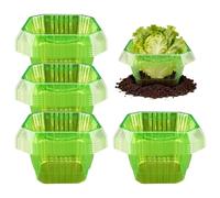 Cloches Da Giardino Per Piante - 20 Pezzi Riutilizzabili Resistenti Alla Pioggia UV, Protezione Fisica Circolare Con Barriera Contro Le Lumache | Set Di Cupole Resistenti Agli Agenti Atmosferici Per G