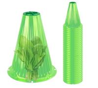 Clochi di piante da esterno - Copertura a campana trasparente resistente, protezione da giardino riutilizzabile | Dome resistente al con sfiato per piantine, protezione meteorologica Crescita san