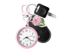 Clock Keychain Women Clock Key Chain Bag Charm Glow Watch Bag Charm