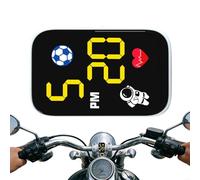 Clock Motorcycle - Adhesive Dashboard Mount Lighted Digital Display for Riding Use | Waterproof Mini Time Meter with Urban Commuting, Handlebar Panel Accessory for Commuting Urban Road Trips