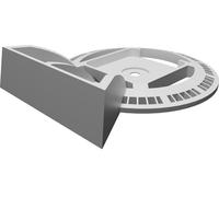 Clock Stand for Vinyl Record 7-inch Singles - Transparent Wall Mountable