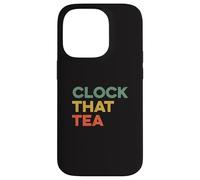 Clock That Tea Meme Teen Lie Tween Gen Z Slang Verità e pettegolezzi Custodia per iPhone 14 Pro