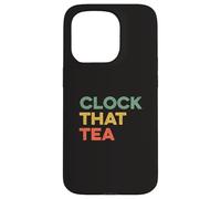 Clock That Tea Meme Teen Lie Tween Gen Z Slang Verità e pettegolezzi Custodia per iPhone 15 Pro