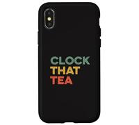 Clock That Tea Meme Teen Lie Tween Gen Z Slang Verità e pettegolezzi Custodia per iPhone X/XS