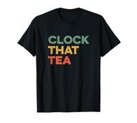 Clock That Tea Meme Teen Lie Tween Gen Z Slang verità e pettegolezzi Maglietta