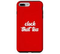 Clock That Tea Teen Gossip Inganno Gen Z Slang Tween Verità Custodia per iPhone 7 Plus/8 Plus