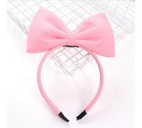 Clockjuan 1 cerchietto per capelli rosa con fiocco per Halloween, fascia per capelli da donna, accessorio decorativo per feste di compleanno e Natale, facile da indossare, cappelli e berretti
