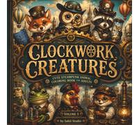 Clockwork Creatures: Cute Steampunk Animal Coloring Book for Adults (Volume 1).