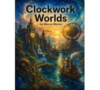 Clockwork Worlds: Meditative Steampunk Coloring Pages for Men - 30 Intricate Mechanical and Organic Designs, Single-Sided