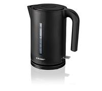 Cloer 4110 Bollitore Elettrico, 2200 W, indicatore grande del livello dell'acqua, protezione contro il surriscaldamento e il funzionamento a secco, 1,7 litri, nero