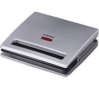Cloer 6219 Tostiera per Sandwich/Tramezzini, 900 W, per 4 tramezzini alla volta, spia di controllo, rivestimento antiaderente, color argento