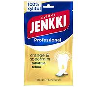 Cloetta Jenkki Xylitol Orange Spearmint Gomma da masticare 4 Packs of 90g