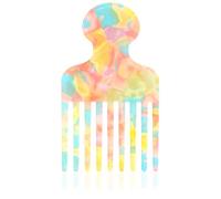 Clofiak Pettine per capelli a denti lunghi e larghi per ricci da 11,9 cm per capelli ricci afro liscio robusto districante pettine per lo styling per donne uomini barbiere forniture