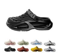 Clogs for Men Lightweight Slip-On Garden Shoes for Yard Work, Beach Walks & Everyday Comfort (Black,40-41)