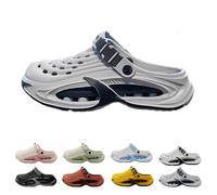 Clogs for Men Lightweight Slip-On Garden Shoes for Yard Work, Beach Walks & Everyday Comfort (Gray,40-41)