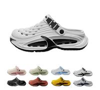 Clogs for Men Lightweight Slip-On Garden Shoes for Yard Work, Beach Walks & Everyday Comfort (White,36-37)