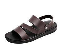 Clogs & Pantolette da uomo, sandali da spiaggia, da uomo, impermeabili, da doccia, da bagno, per esterni, con piedi larghi, sandali romani, casual, per interni, scivoli, suola solida, slippers in