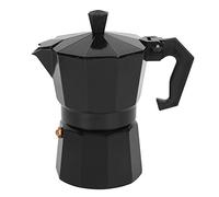 Cloimei 150ml Aluminum Coffee Maker Pot 3 Cup Premium Stovetop Espresso Maker with Ergonomic Handle for Home Office Coffee Shop Red Black (Nera)