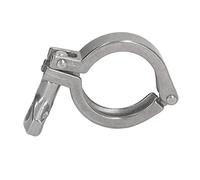 Cloimei 304 Stainless Steel Triple Clamp with Wing Nut Heavy Duty Single Pin Pipe Fitting for Secure Hose Pipeline Connection Durable Resistant (19)