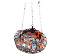 Cloimei Bird Bed Plush Warm Hanging Nest for Parrots Hamsters Chinchillas Portable Soft Pet Sleeping Bag Cage Accessory Foldable Lightweight Travel Friendly Easy Clean Cloth Mater