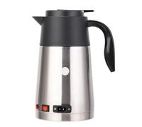 Cloimei Bollitore per auto portatile da 1200 ml Bollitore da viaggio in acciaio inossidabile 12V 24V con spegnimento automatico Bollitura rapida per viaggi su strada Autisti di cam (12V)