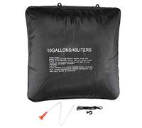 Cloimei Borsa da doccia esterna Borsa da acqua portatile in PVC da 40 litri riscaldata a energia solare per campeggio, escursionismo, viaggio, assorbimento automatico del calore di