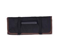Cloimei Borsa portautensili professionale a bobina, organizer resistente per elettricisti, appaltatori, tecnici, materiale EVA 600D, 35x15 cm piegato 57x35 cm aperto (Nera)