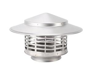 Cloimei Cappa per camino in acciaio inossidabile, resistente alla ruggine, copertura rotonda per ventilazione, per casa, bagno, ristorante, ufficio, uso commerciale, design durev