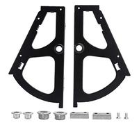 Cloimei Cerniere per scarpiere per carichi pesanti Cerniera per cassetti in acciaio laminato a freddo nero per espandere lo spazio di archiviazione 235 mm 9,3 pollici Confezione da