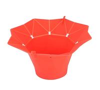 Cloimei Ciotola per popcorn in silicone Macchina per popcorn pieghevole per microonde Utensile da fai da te per snack per serate di cinema in casa Rosso 11,8 pollici