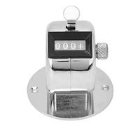 Cloimei Clicker palmare contatore contatore in Lega di Alluminio Argento a 4 cifre con Base per la partecipazione alle conferenze di conteggio del Traffico di Eventi Sportivi