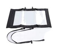 Cloimei Custodia per Mappa Borsa in TPU Trasparente Pieghevole con Doppia Cerniera e Cintura in Vita Rimovibile per Escursionismo all'Aperto Campeggio Avventure in Motocicletta 17,