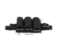 Cloimei da giardinaggio regolabile con cintura per attrezzi da giardino resistente con tasche multiple in tessuto Oxford per lavori paesaggistici in campeggio all'aperto (Nera)