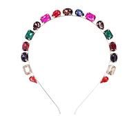 Cloimei Fascia per capelli con strass scintillanti Elegante accessorio per capelli per le donne Festa di nozze Abbigliamento quotidiano Materiale strass in metallo premium Fascia p (Sette colori