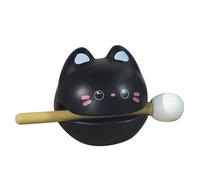 Cloimei Fish Drum Zen Block Percussion Instrument Cute Animal Figurine Mind Calming Desktop Ornament for Office Meditation and Stress Relief Size 4.1x2.7x2.4in (E)